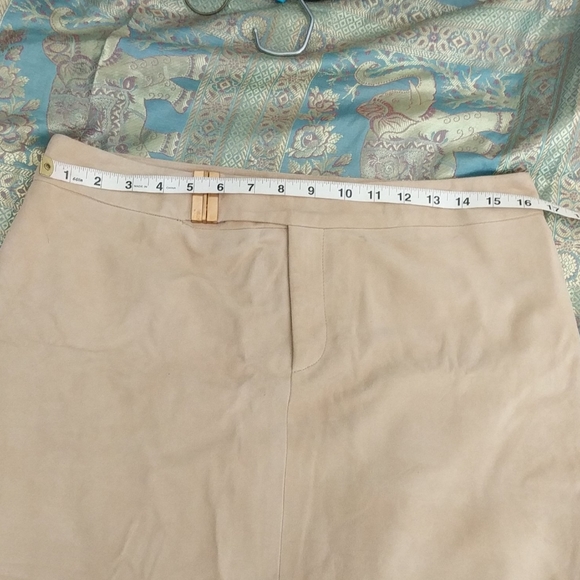 Ralph Lauren suede leather skirt size 12 NWT - Picture 4 of 8